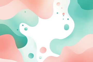 Obraz premium Sweet Combination of Flowing Shapes and Blobs in Soft Pastel Colors
