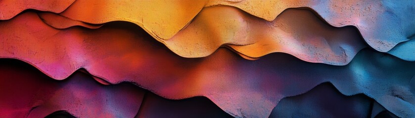 Abstract Colorful Wavy Background Texture