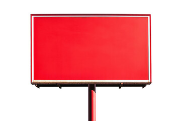 Large blank billboard , cut out, png, isolated on white background, full depth of field