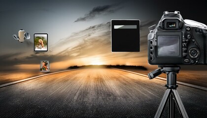 camera on tripod
