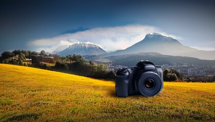camera on mountain