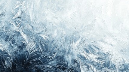 Frosted glass texture with delicate ice crystal patterns