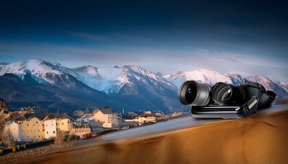 camera on the mountain