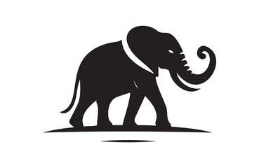 Obraz premium Elephant vector illustration of silhouettes