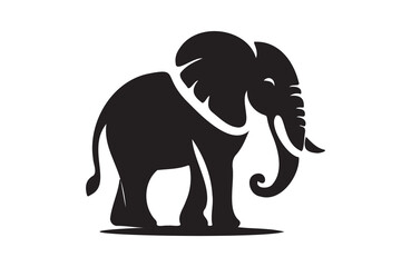 Obraz premium Elephant vector illustration of silhouettes