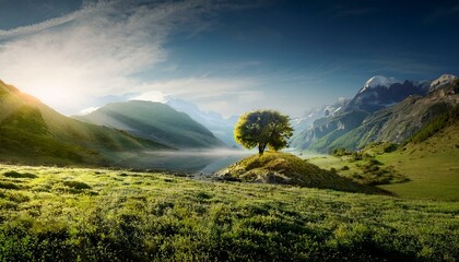 landscape with clouds