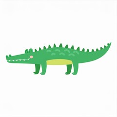 crocodile alligator illustration isolated on white