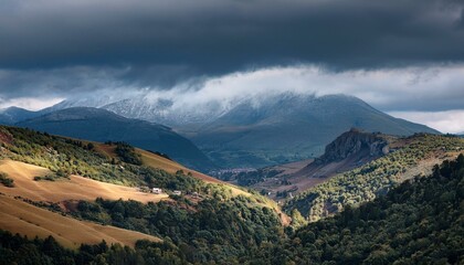 landscape with clouds