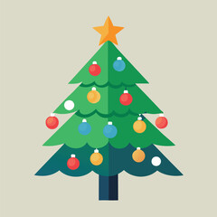 Christmas tree vector illustration
