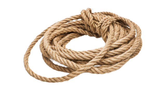 Rope on transparent background