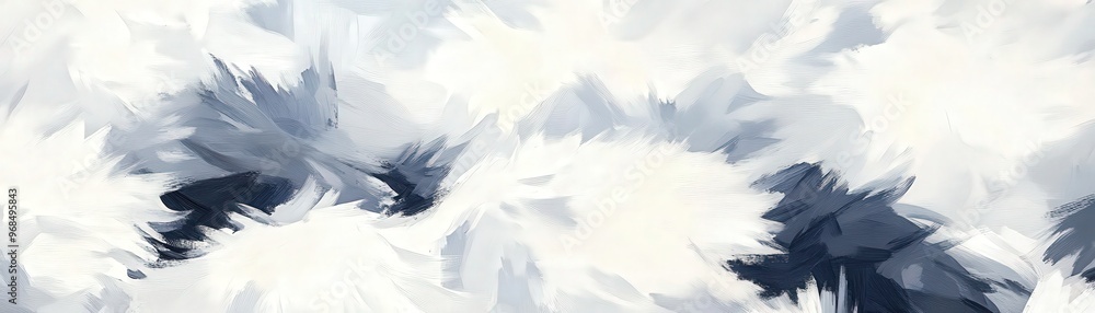 Poster a calming blend of blue and white hues, creating a serene and abstract pattern perfect for backgroun