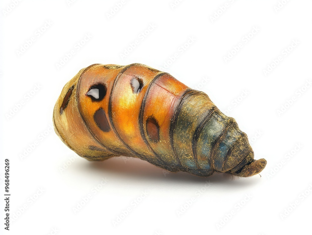 Poster a detailed view of a colorful shell showcasing unique patterns and textures, perfect for nature and 
