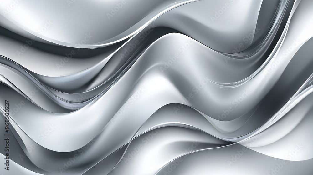 Poster gray and silver abstract vector background with sleek metallic tones and smooth gradient transitions