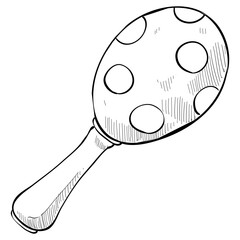 baby toys handdrawn illustration