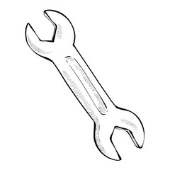 spanner handdrawn illustration