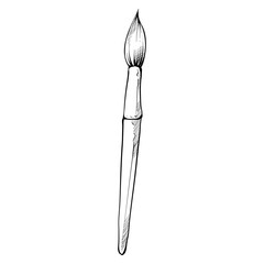 paintbrush handdrawn illustration