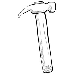 hammer handdrawn illustration