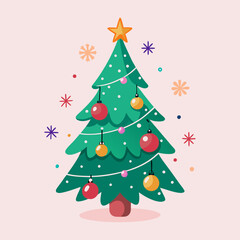 christmas tree with balls