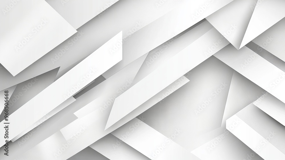 Poster abstract geometric white and gray background with vector design, perfect for modern layouts and mini