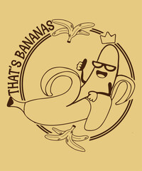 That's Bananas T shirt Funny Banana Shirt Cool Graphic Weird Shirts For Men Women Cute Banana Shirt Vintage Graphic Tee, Kids Graphic T shirt Funny Slogan, crazy funny banana print fabric.