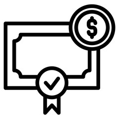 Quality certificate icon