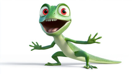 Fototapeta premium Funny Lizard Character.