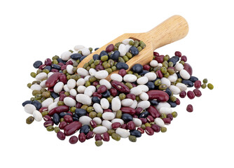 Mix beans  isolated on transparent png