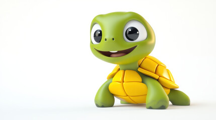 Fototapeta premium Cute Cartoon Turtle.