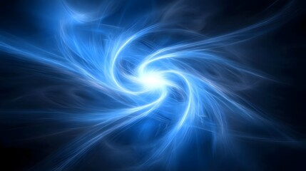 Obraz premium Blue Abstract Light Swirl Background