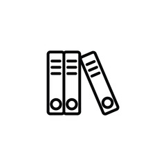 Binder icon stock vector illustration