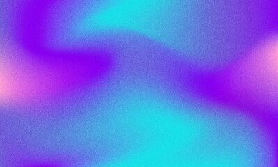 Dynamic blue and purple blend colors grainy abstract gradient background