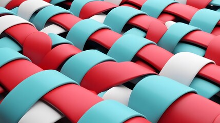 Abstract Colorful Woven Pattern