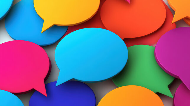 Colorful Speech Bubbles.