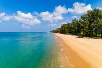 Beautiful sea beach and waves texture in sunny summer day background,Phuket Thailand