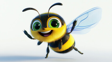 Fototapeta premium Happy Bee Cartoon.