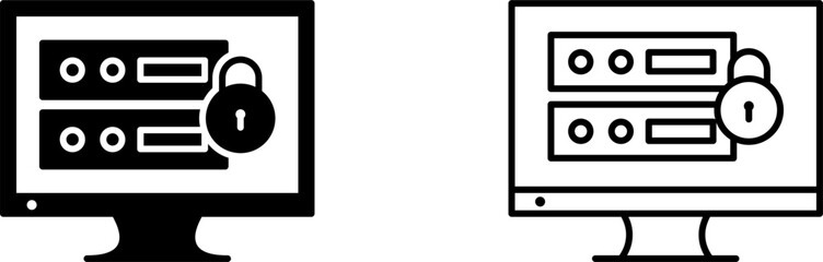 Unique Data Security Vector Icon