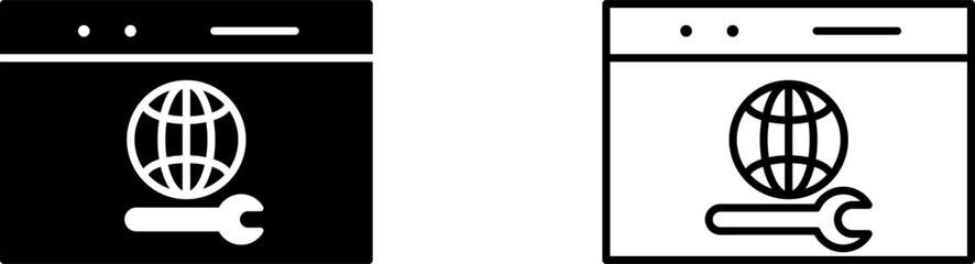 Unique Web Support Vector Icon