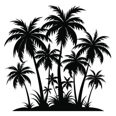 Palm Tree Vector sillhouette