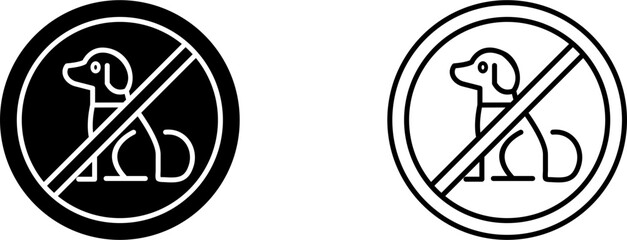 No Pets Vector Icon