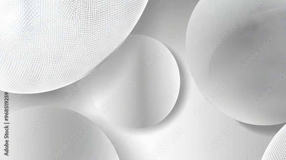 Poster abstract gray circle background with white transparency - modern vector design for minimalist web an