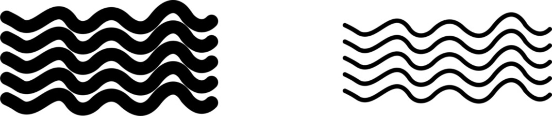 Magnetic Waves Vector Icon