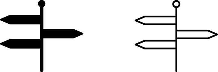 Directions Vector Icon