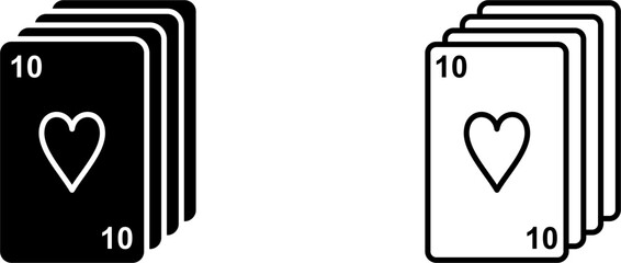 Deck of Cards Vector Icon