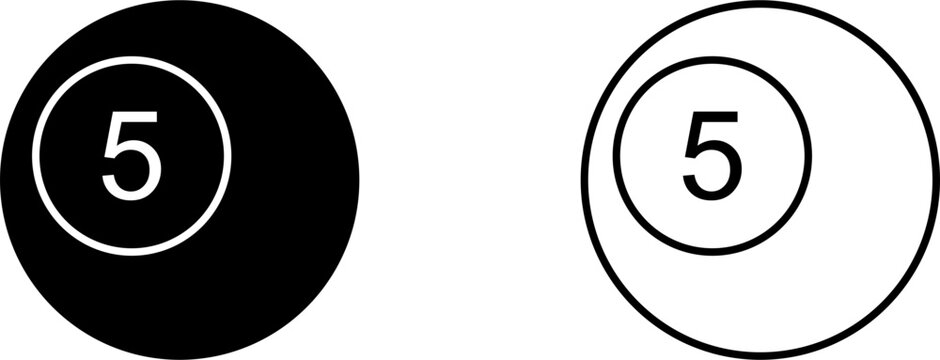 Pool Balls Vector Icon