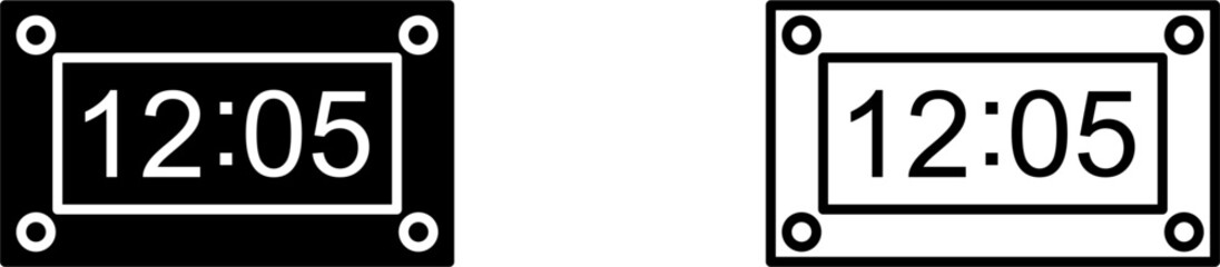 Unique Timer Vector Icon