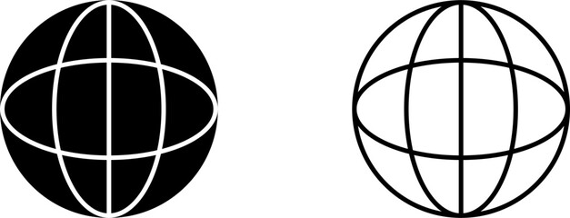 Unique Globe Vector Icon