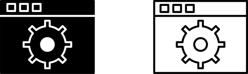 Unique Settings Vector Icon