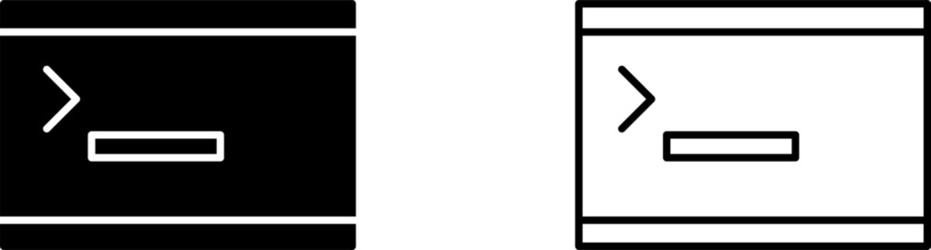 Unique Console Vector Icon