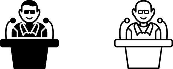 Unique Lecture Vector Icon