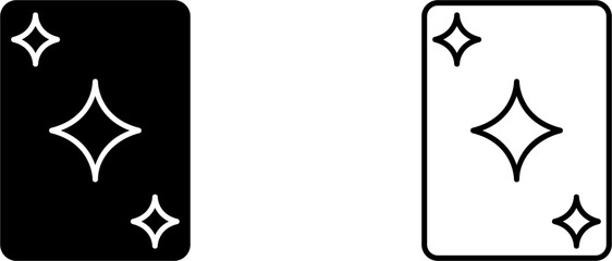 Unique Card Vector Icon